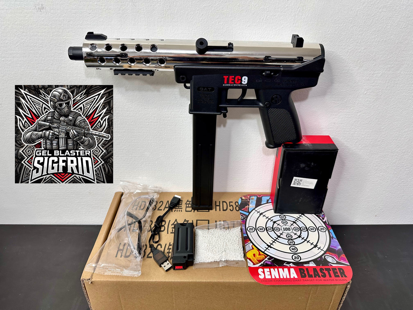 Tech 9 Mid End Gel Blaster